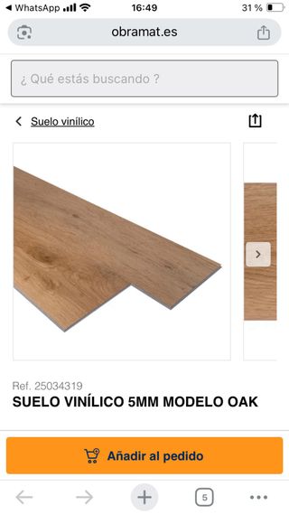 Suelo laminado SPC Wood to Wonder (10 piezas)