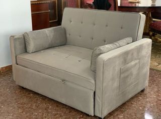 Sofá cama gris  Nuevo - Envio gratis