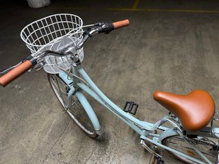 Bicicleta paseo vintage azul