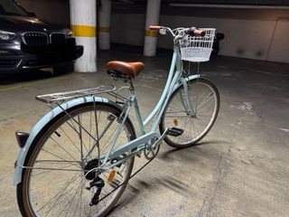 Bicicleta paseo vintage azul