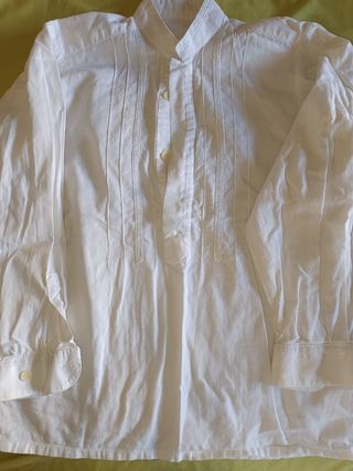 Camisa fallera niño - blanca