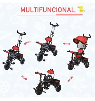 Triciclo infantil rojo-negro