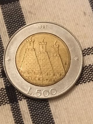 Moneta 500 Lire San Marino 1997