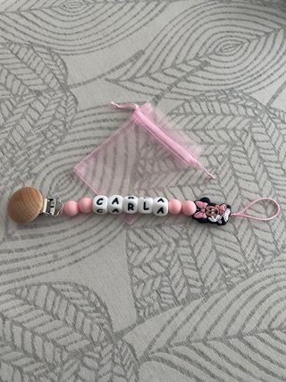 Chupetero personalizado Carla Minnie
