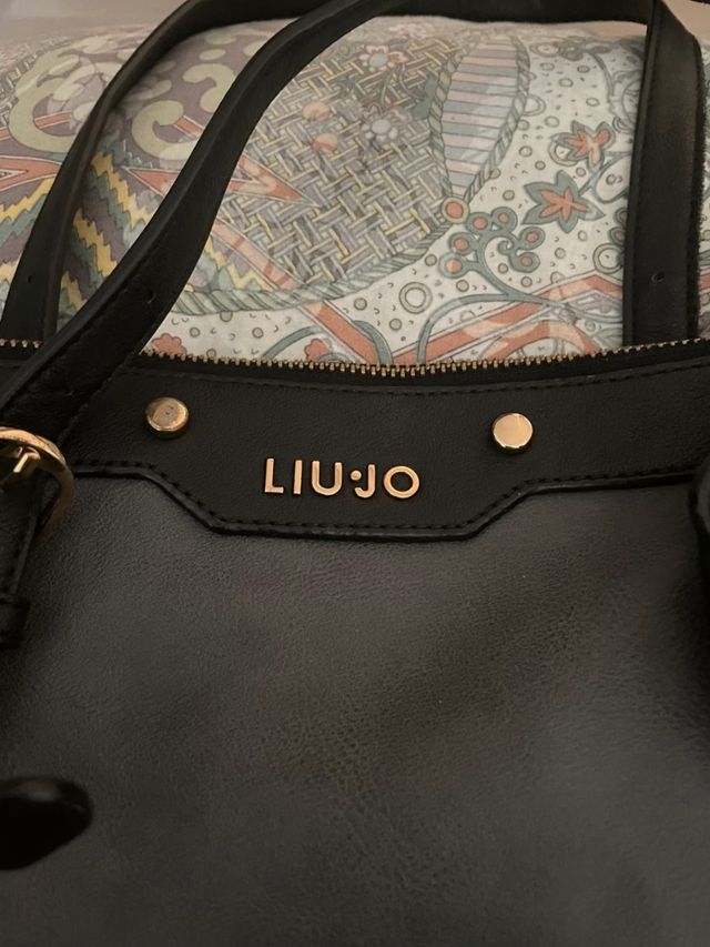 Borsa Liu Jo tote grigio nero