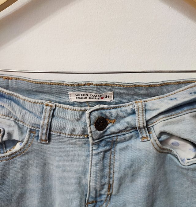 Vaquero azul claro Green Coast mujer Talla 34