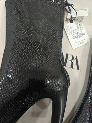Botines Zara negros, talla 39