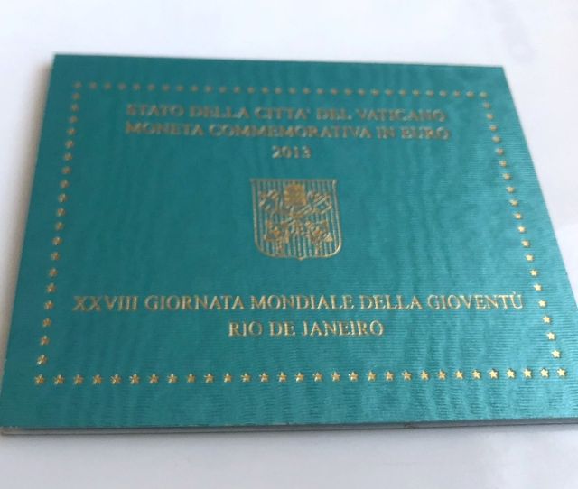 Moneda 2€ Vaticano 2013 JMJ Río