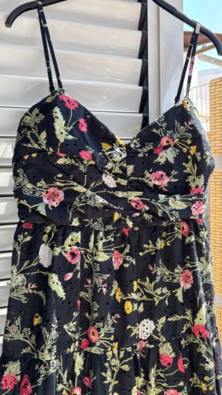 Vestido largo Zara flores