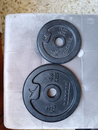 Discos peso 1kg & 2kg