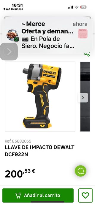 Llave Impacto Dewalt DCF922N