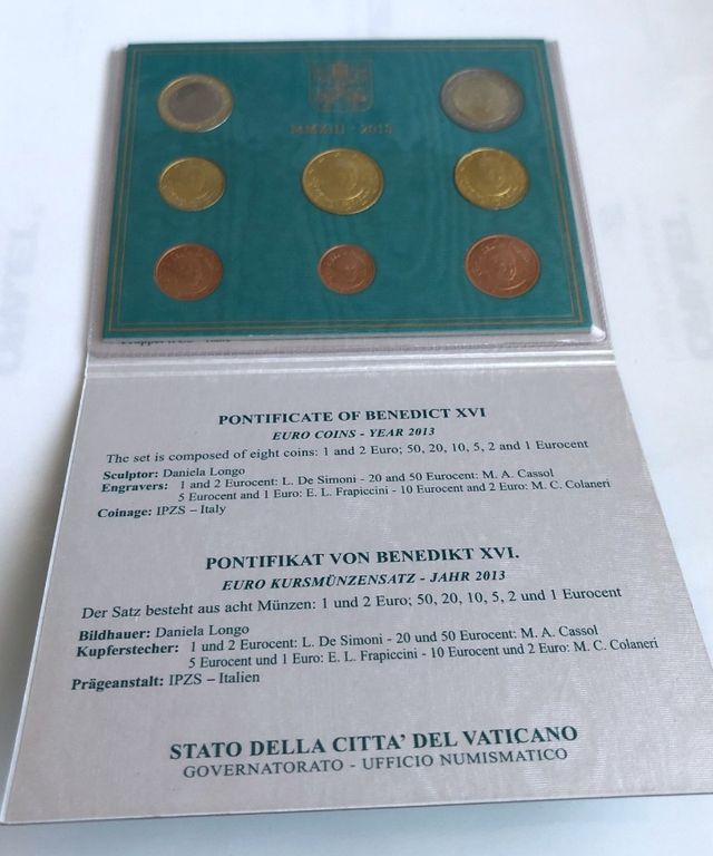 Moneda Set Vaticano 2013 BU