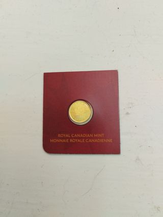 Moneda oro 1gr Canadá