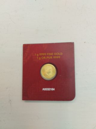Moneda oro 1gr Canadá