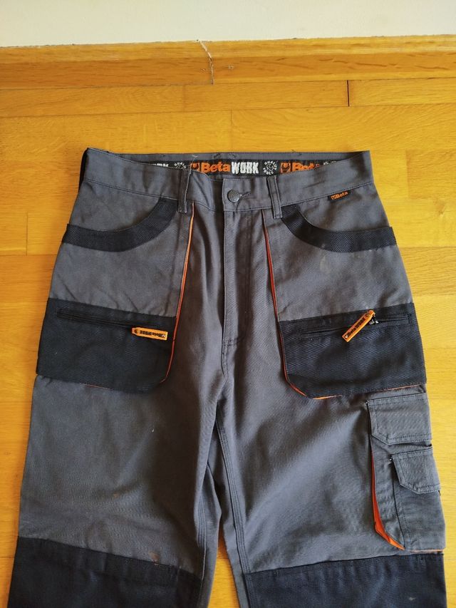 Pantalones Trabajo Beta Gris-Negro