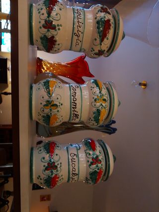 3 Vasi Albarello Ceramica Bassano