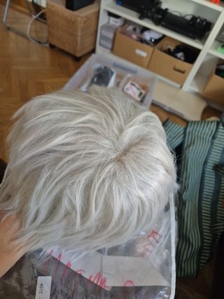 Peluca blanca - Cabello corto