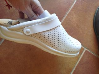 Zuecos blancos mujer -talla 39