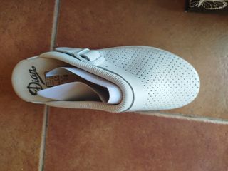 Zuecos blancos mujer -talla 39