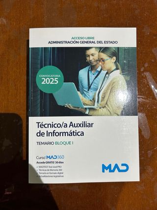 Lote de 4 Libros Técnico Aux. Informática MAD 2025