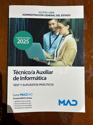 Lote de 4 Libros Técnico Aux. Informática MAD 2025