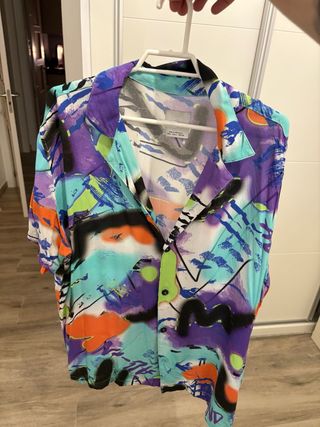 Camisa hawaiana multicolor