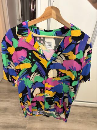 Camisa hawaiana multicolor