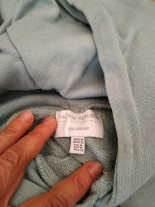 Sudadera verde agua talla M
