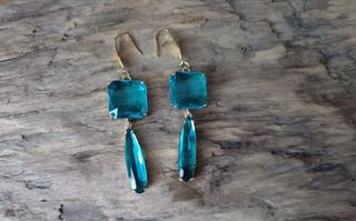 Orecchini cristallo azzurro