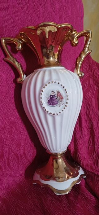 Anfora Ceramica Oro&Bianco