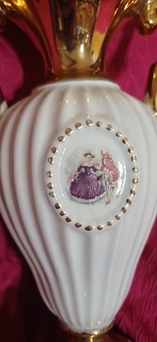Anfora Ceramica Oro&Bianco
