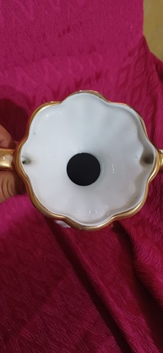 Anfora Ceramica Oro&Bianco
