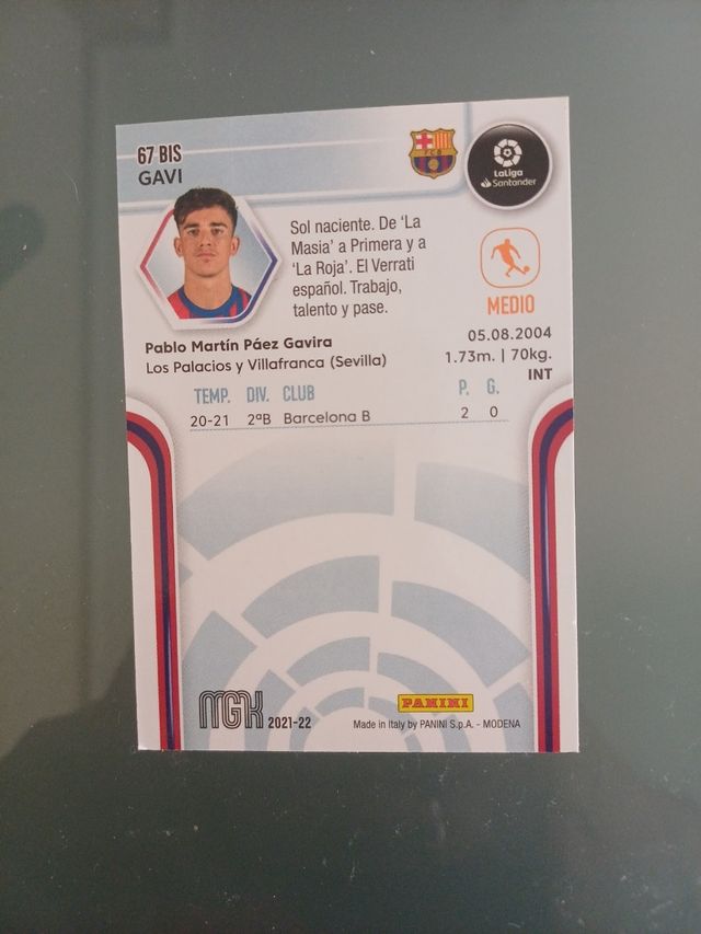 Cromo rookie Gavi Megacracks 21-22