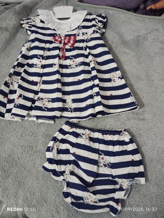 Vestido niña verano - p. rojo