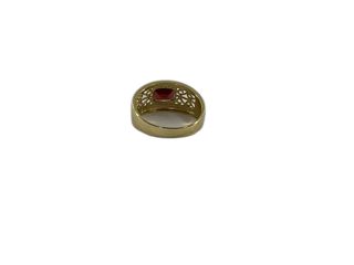 anillo oro 18k con piedra con circonita