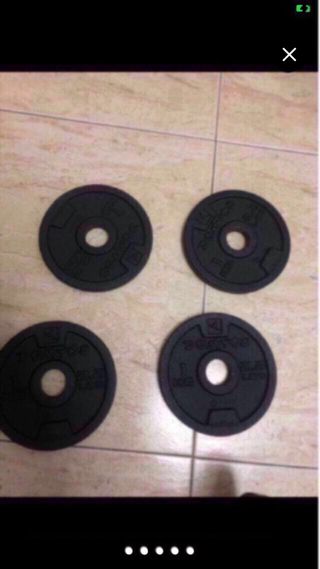 Pesas de gimnasio - 6 discos