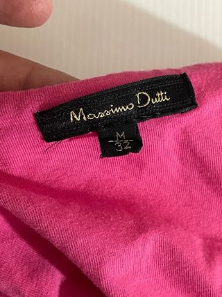 Vestido Massimo Dutti rosa-beige