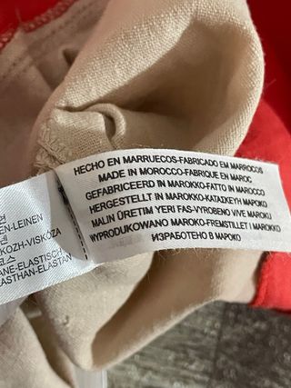 Vestido Massimo Dutti rosa-beige
