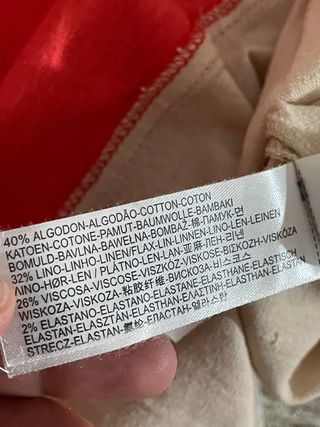 Vestido Massimo Dutti rosa-beige
