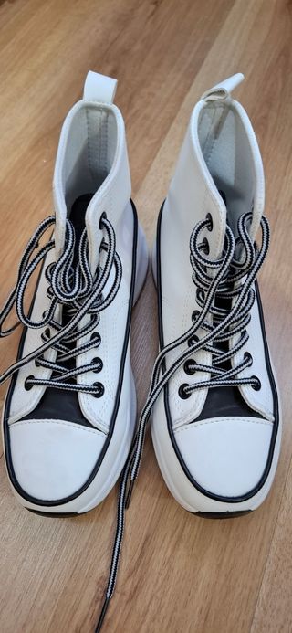 Bambas blancas tobillera