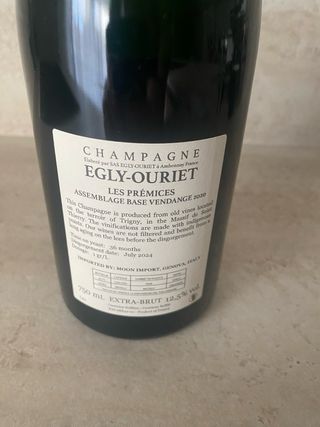 Champagne Egly-Ouriet Les Premiers Bottiglia Vuota