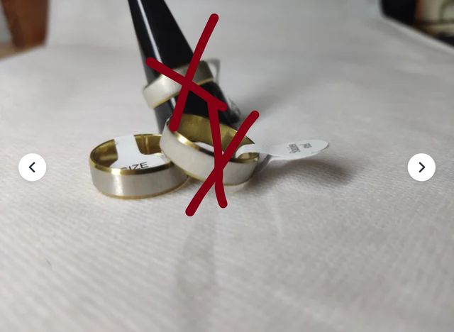 Anillo Acero Inoxidable oro y plata