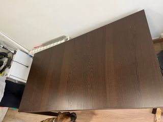 Mesa extensible marrón