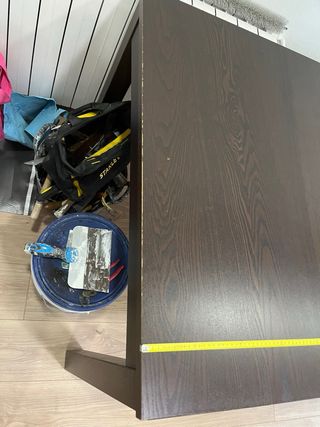 Mesa extensible marrón