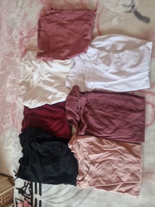 6 Camisetas niña 8-10 años