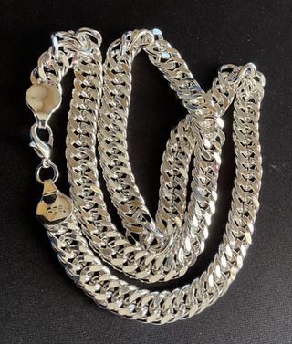 Catena da uomo in argento 925 lunghezza 51 cm