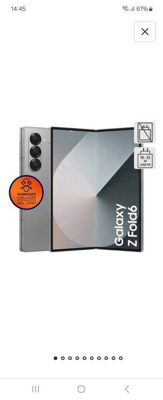 Samsung Galaxy Z Fold6 - Plata