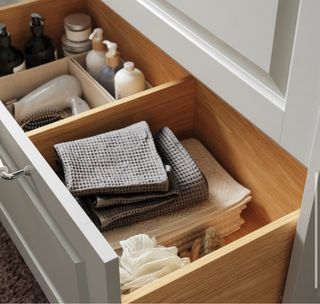 Mueble baño gris - 2 cajones