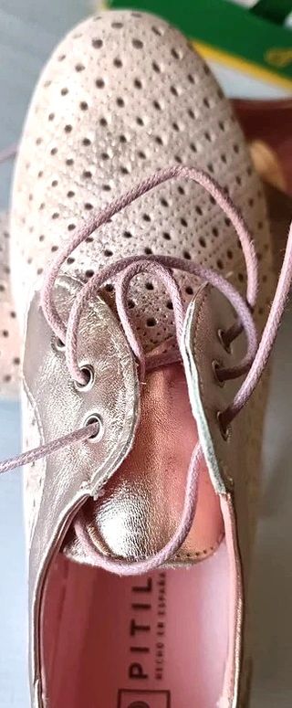 Zapatos Pitillos Cobre -talla 35