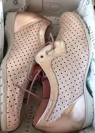 Zapatos Pitillos Cobre -talla 35